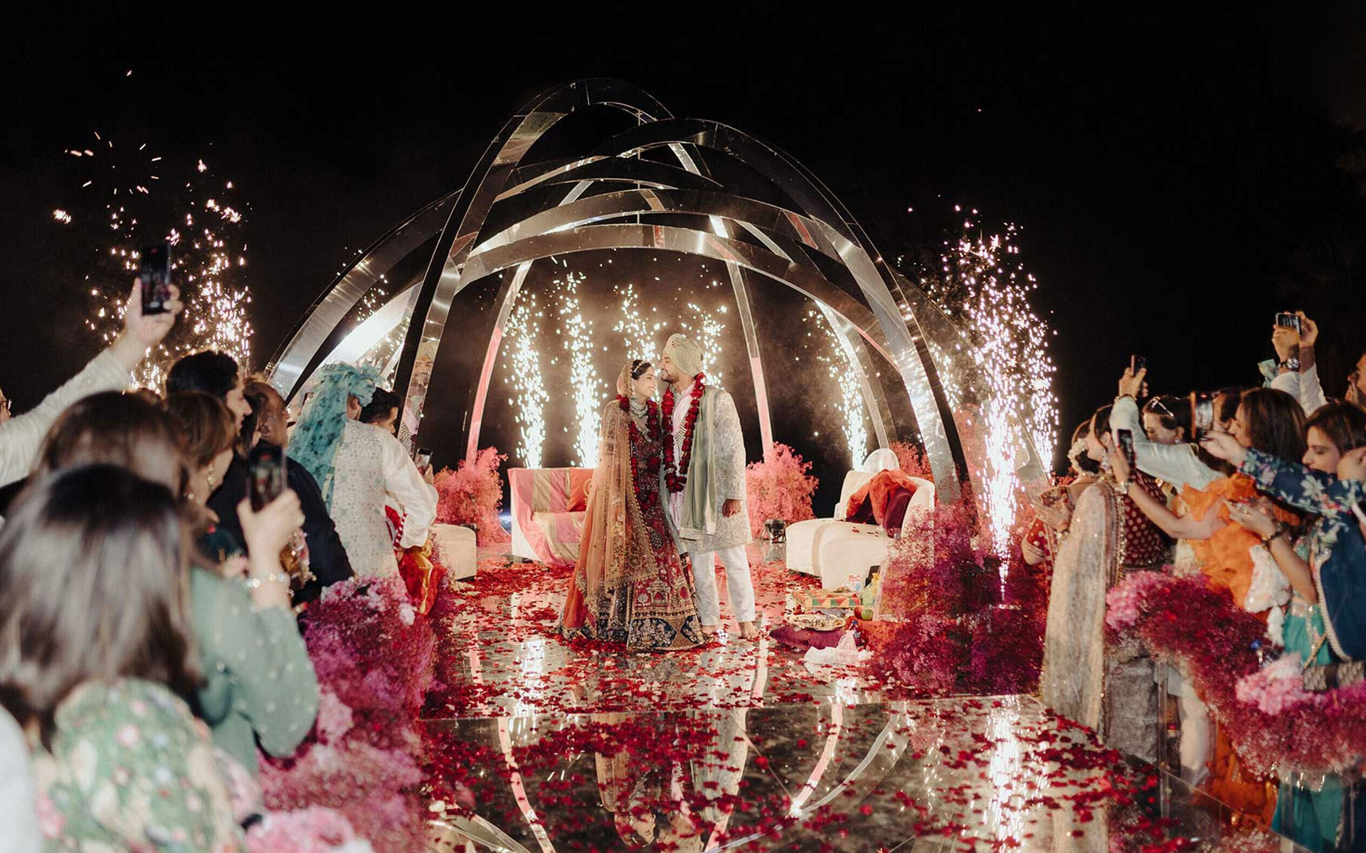 R and V Jordan wedding